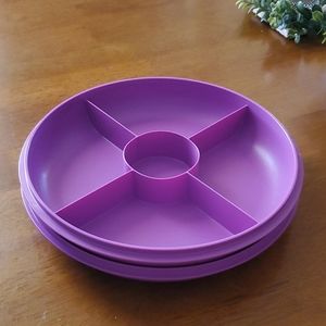Tupperware small serving center tray